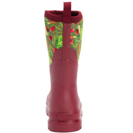 Muckboot Dames Chore Classic Mid Veggie Print Rood