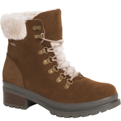 Muckboot Liberty Alpine Waterdicht Suède Veterschoen Voor Dames Bruin