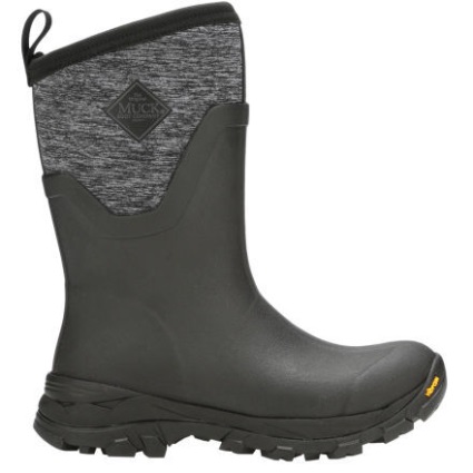 Muckboot Zwart Dames Arctic Ice Mid Vibram Arctic Grip A.t.