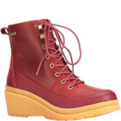 Muckboot Rode Dames Laars Met Sleehak