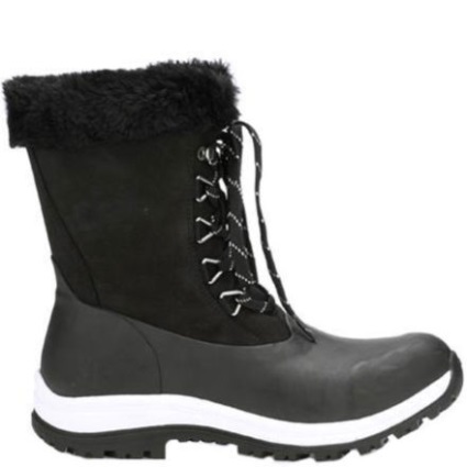Muckboot Dames Apres Lace Arctic Grip Zwart