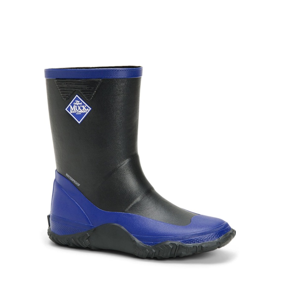 Hoge Kinderlaarzen Forager Zwart Blauw Muckboot