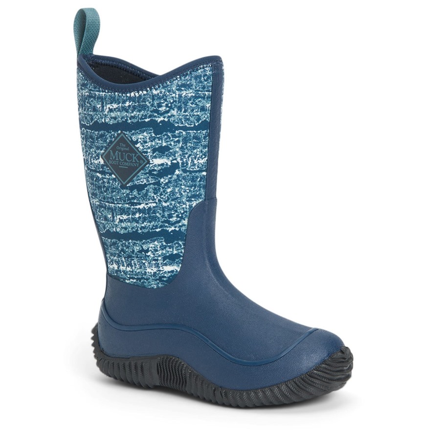 Hale Kinderlaarzen Jurk Met Blauwe Print Muckboot