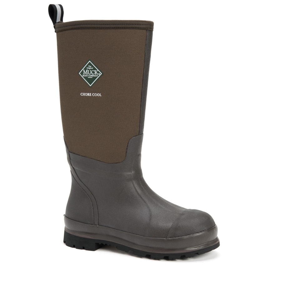 Heren Karwei Cool Hoge Laarzen Bruine Muckboot