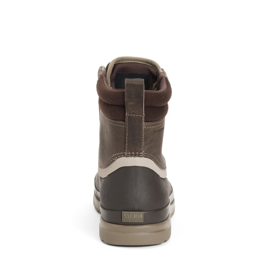 Muck Originals Eend Leren Korte Laarzen Met Veters Muckboot Taupe