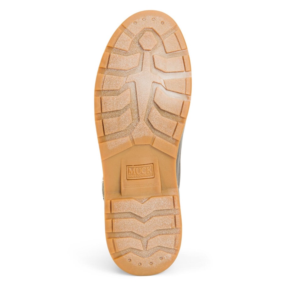 Muck Originals Eend Leren Korte Laarzen Met Veters, Bruine Muckboot
