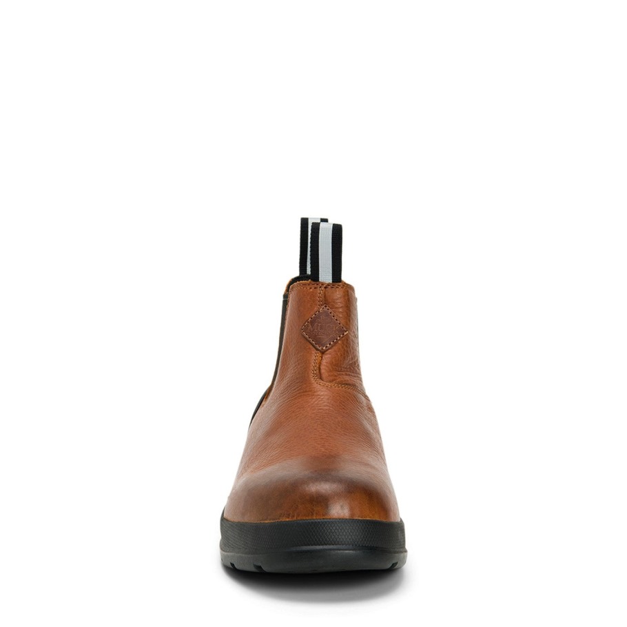 Muckboot Caramel Karwei Leren Chelsea Veiligheidslaarzen Voor Heren