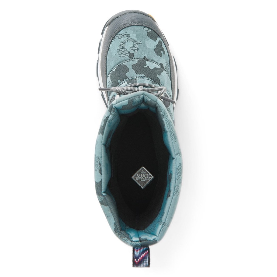 Muckboot Castlerock Camo Print Dames Arctic Ice Nomadische Vibram All Terrain Korte Laarzen