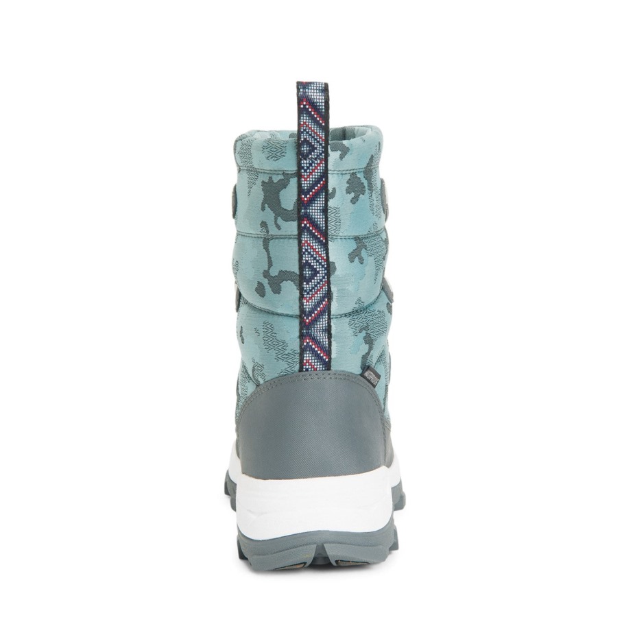 Muckboot Castlerock Camo Print Dames Arctic Ice Nomadische Vibram All Terrain Korte Laarzen