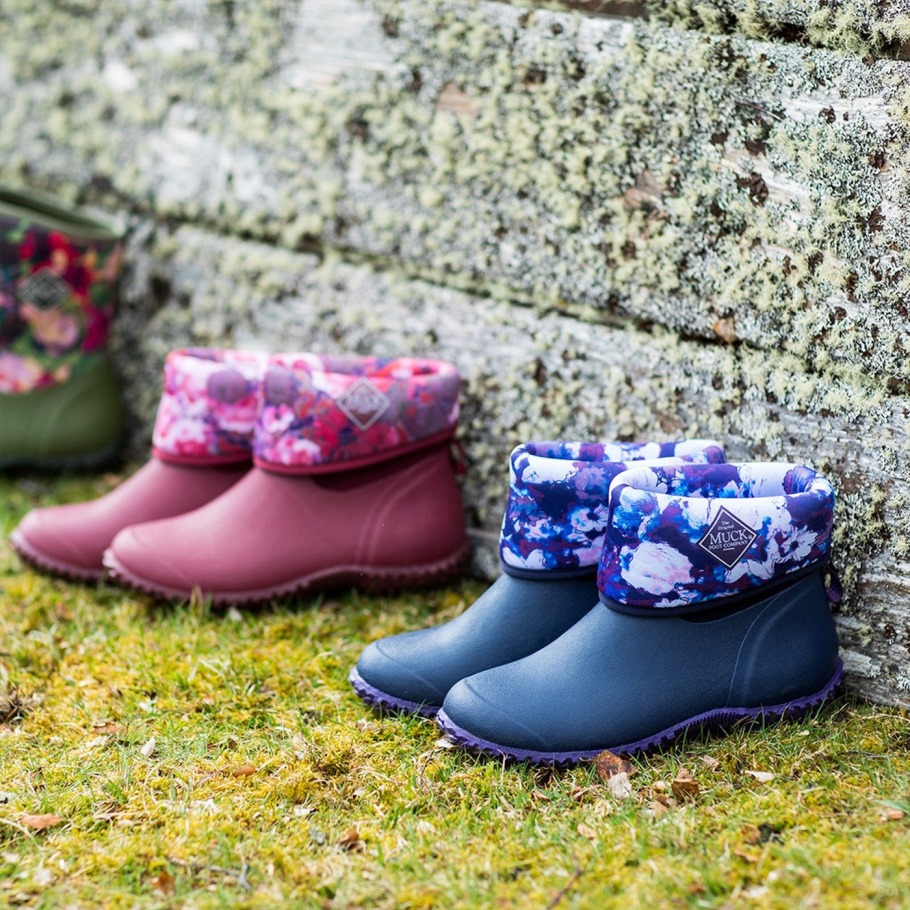 Muckboot Rhs Muckster Ii Korte Dameslaarzen Met Houtskoolprint