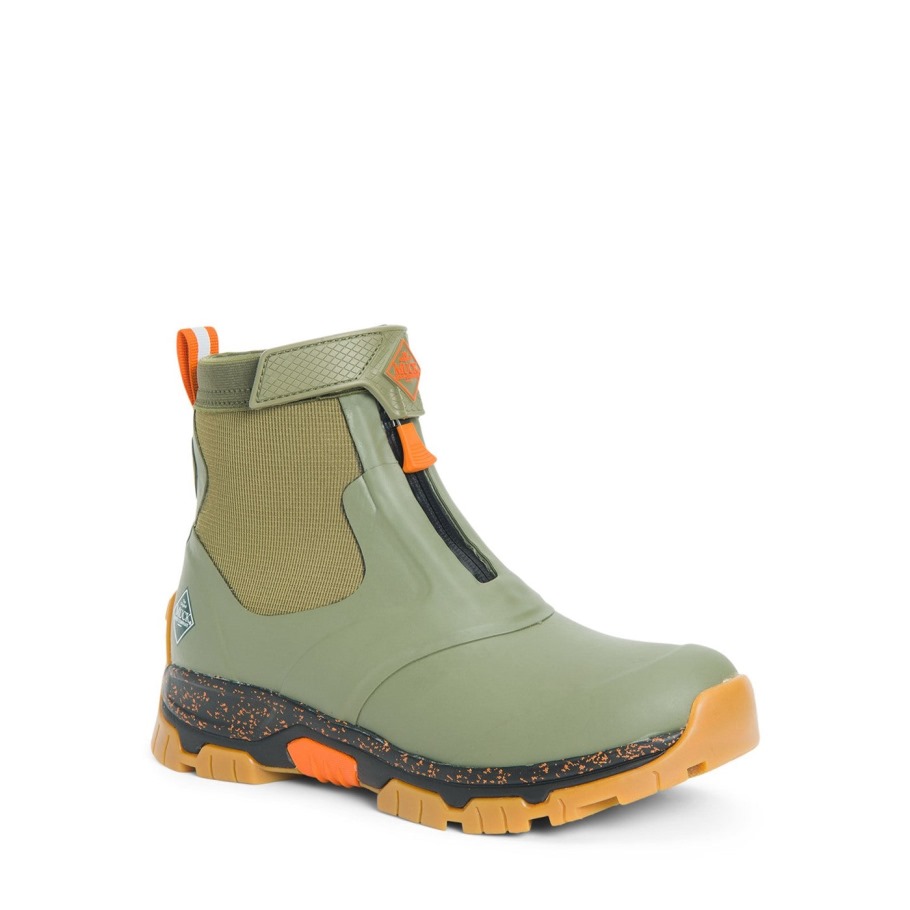 Muckboot Korte Herenlaarzen Met Apex-rits Olijf