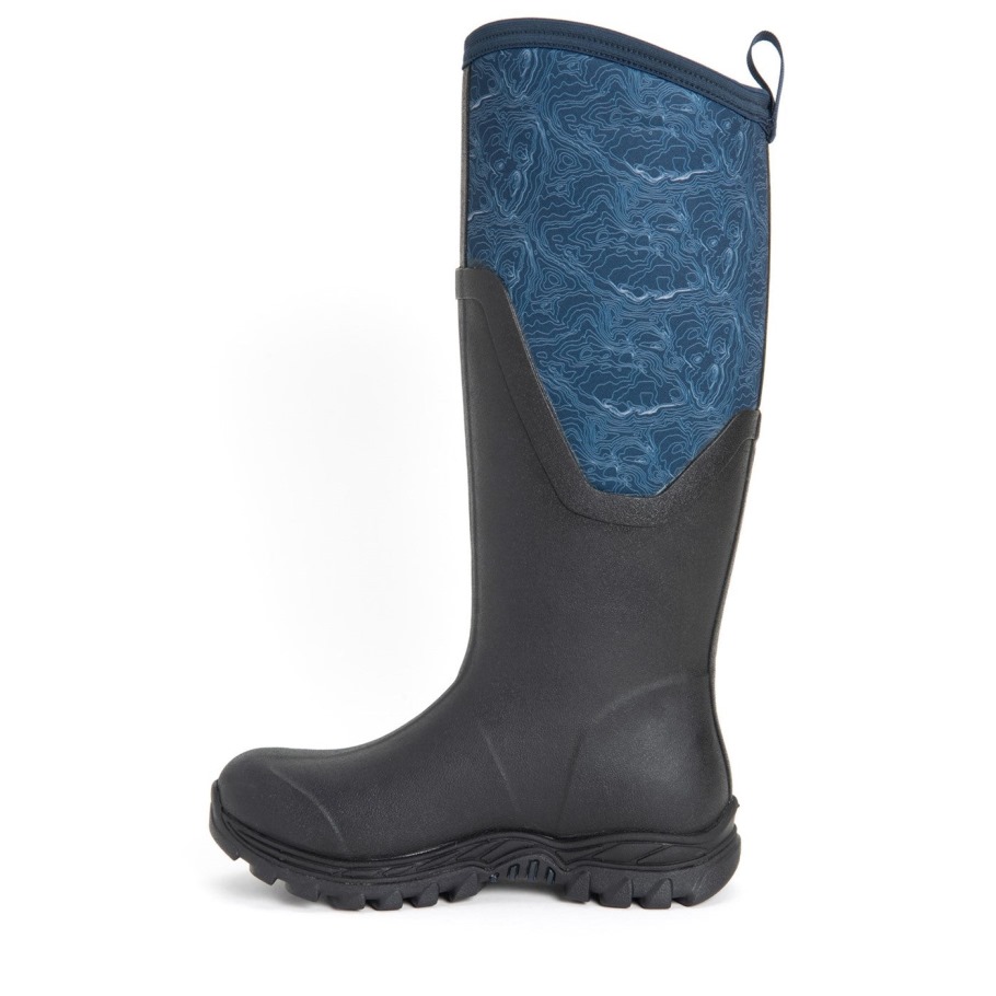 Muckboot Navy Topography Arctic Sport Ii Hoge Dameslaarzen