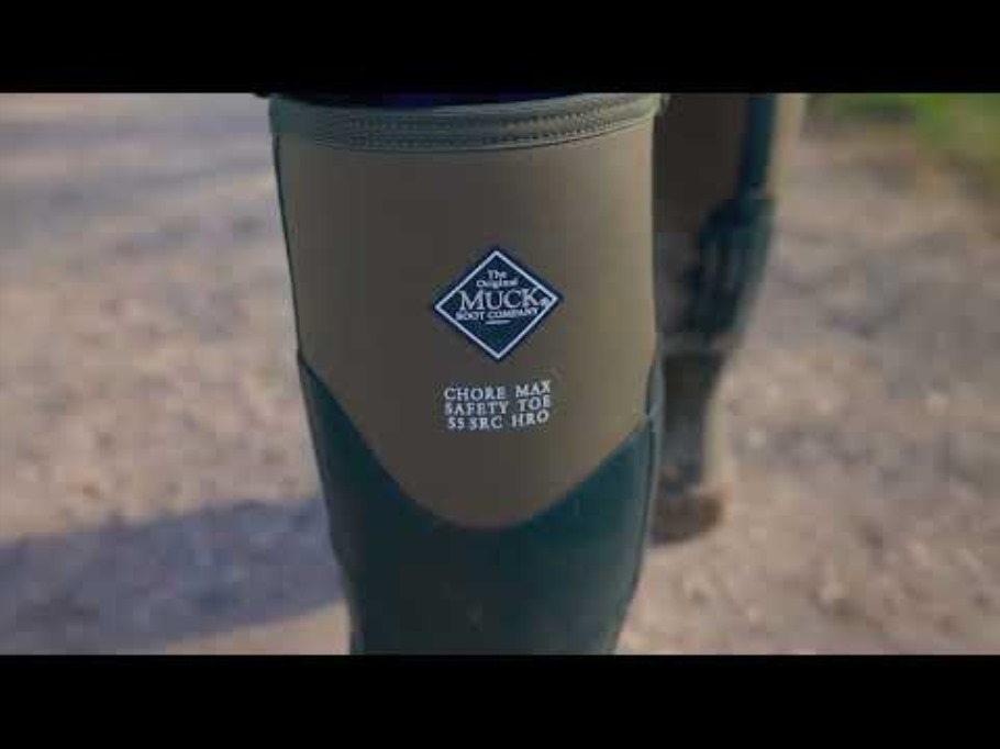 Muckboot Unisex Chore Max Stalen Neus S5 Hoge Laarzen Blauw Oranje