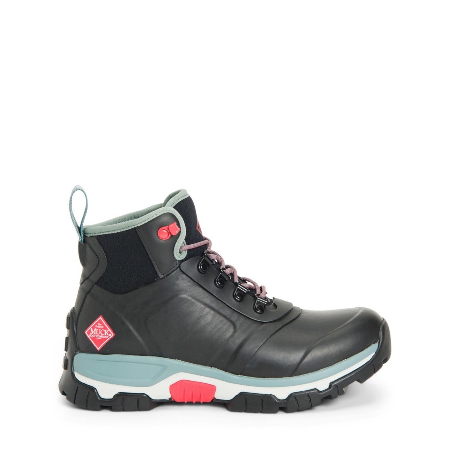 Muckboot Dames Apex Korte Veterlaarzen Zwart