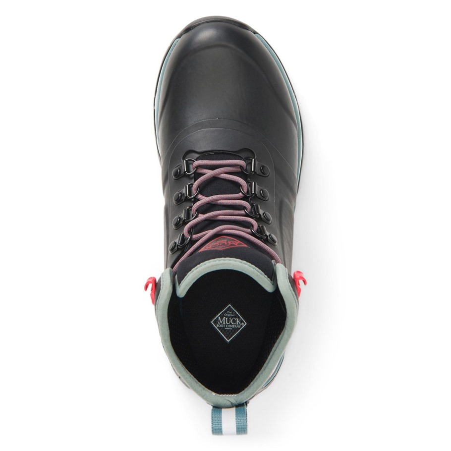 Muckboot Dames Apex Korte Veterlaarzen Zwart