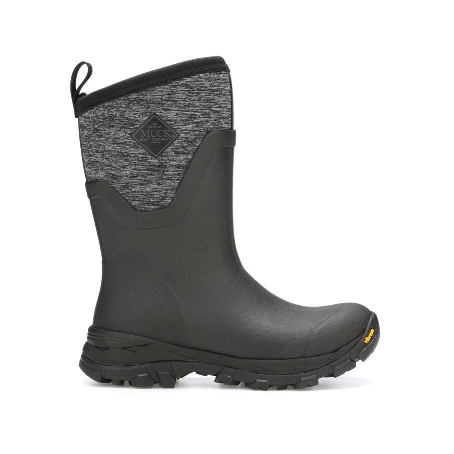 Muckboot Dames Arctic Ice Vibram Ag All Terrain Korte Laarzen Heather Jersey Print