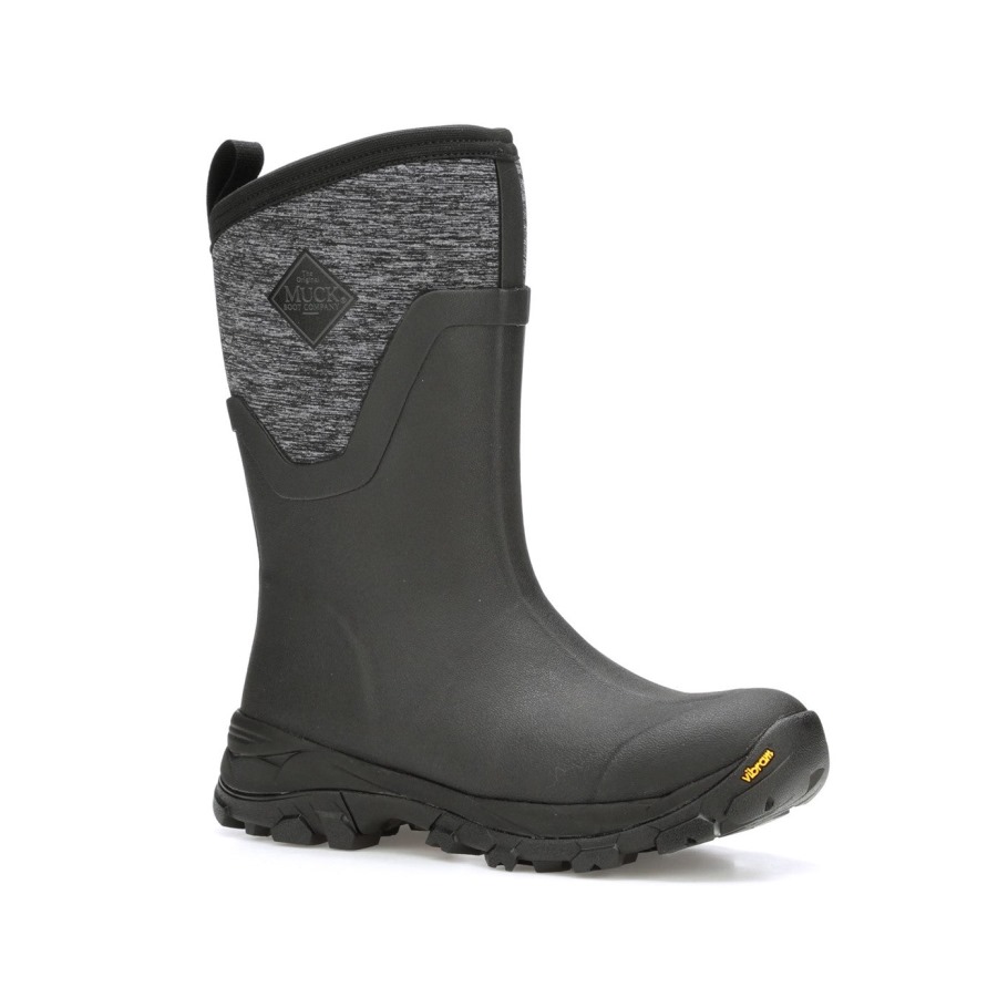 Muckboot Dames Arctic Ice Vibram Ag All Terrain Korte Laarzen Heather Jersey Print