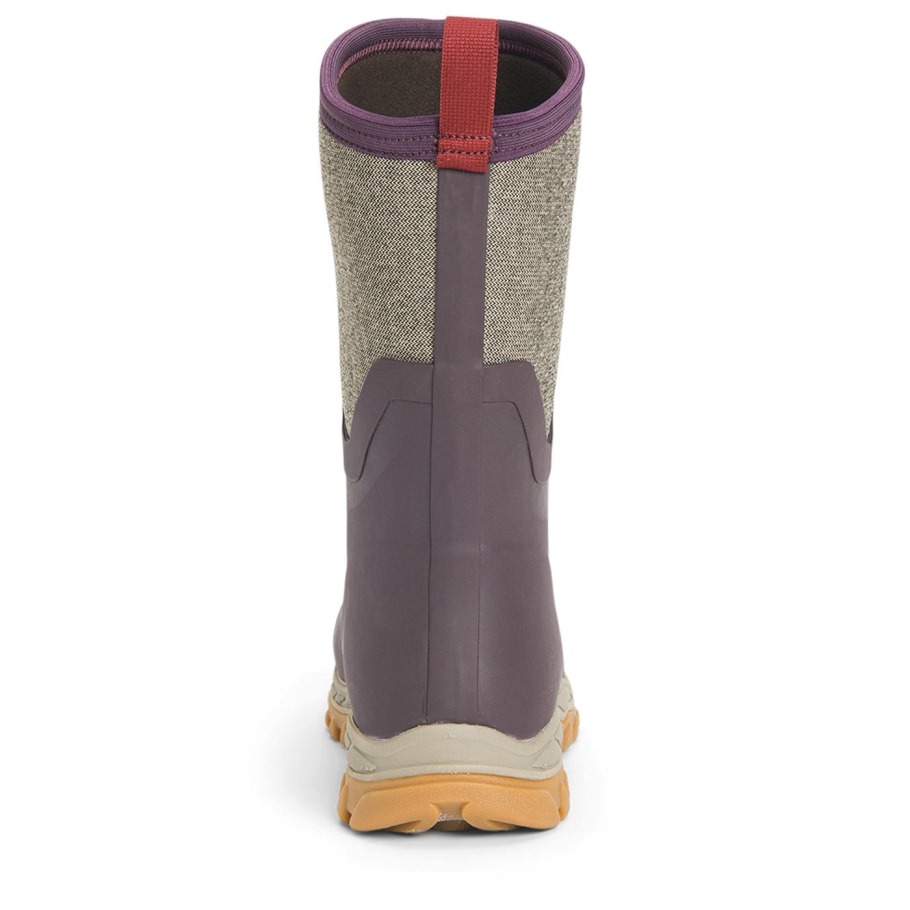 Muckboot Dames Arctic Sport Ii Korte Laarzen Wijn Visgraat Print