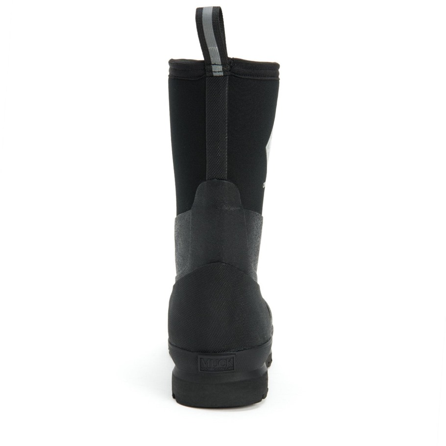 Unisex Chore Klassieke Korte Laarzen Zwarte Muckboot