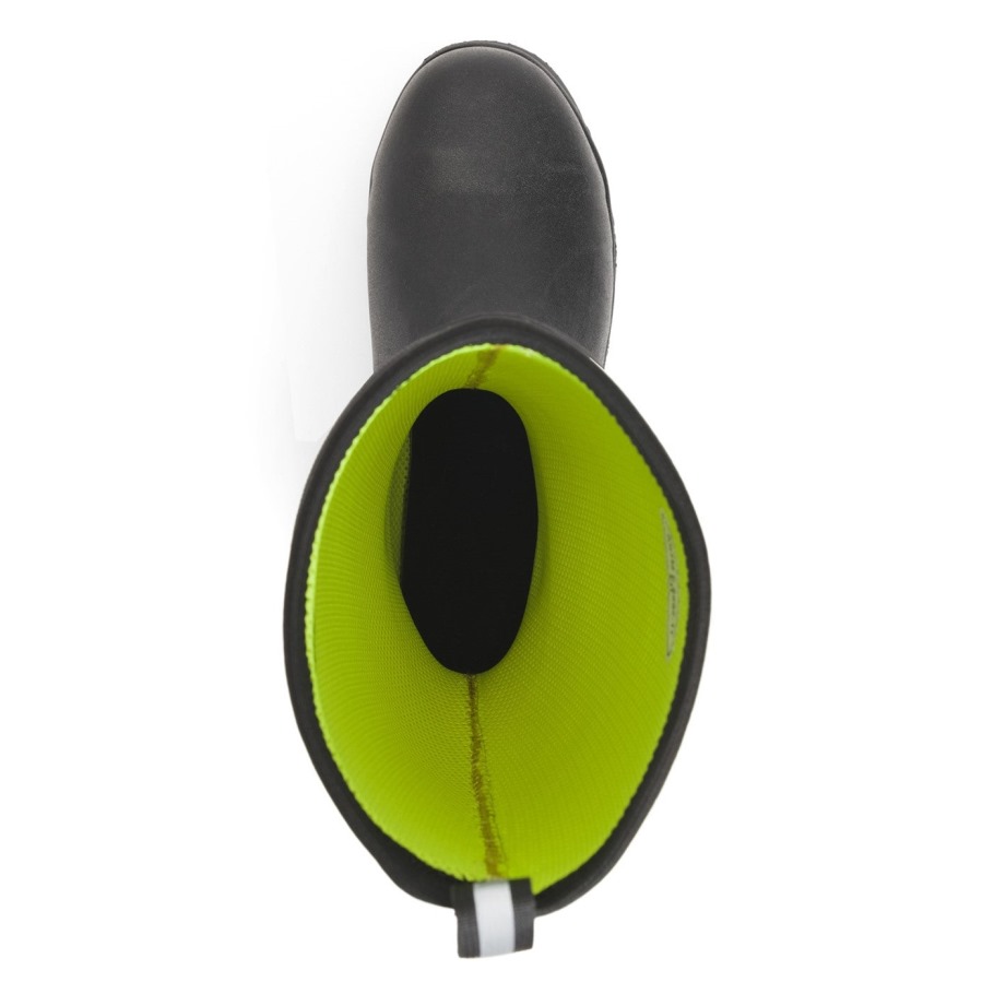 Unisex Chore Max Stalen Neus S5 Hoge Laarzen Zwarte Muckboot