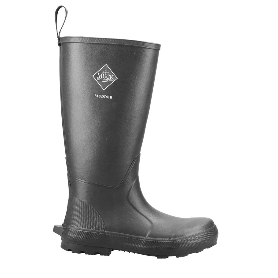Unisex Mudder Hoge Laarzen Muckboot Zwart