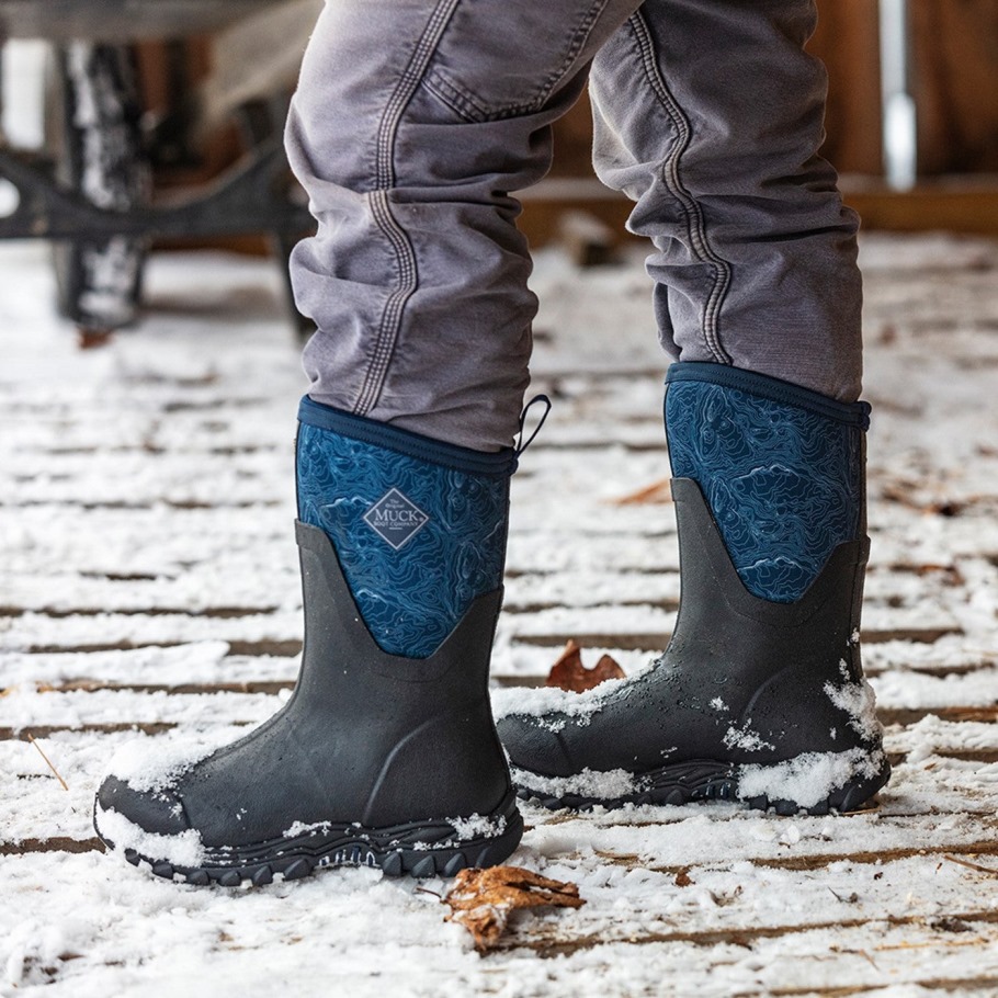 Dames Arctic Sport Ii Korte Laarzen Marine Topography Muckboot