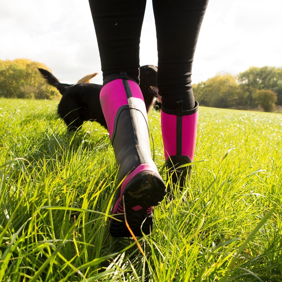 Dames Arctic Sport Ii Rijlaarzen Zwart/roze Muckboot
