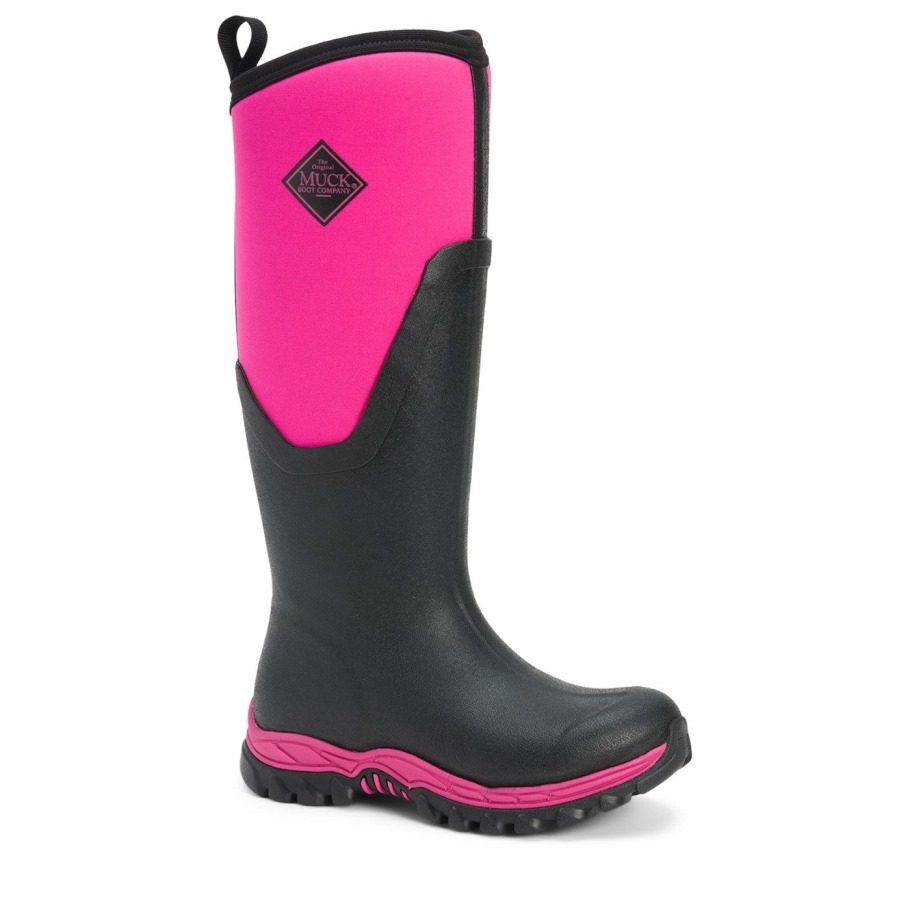 Dames Arctic Sport Ii Rijlaarzen Zwart/roze Muckboot