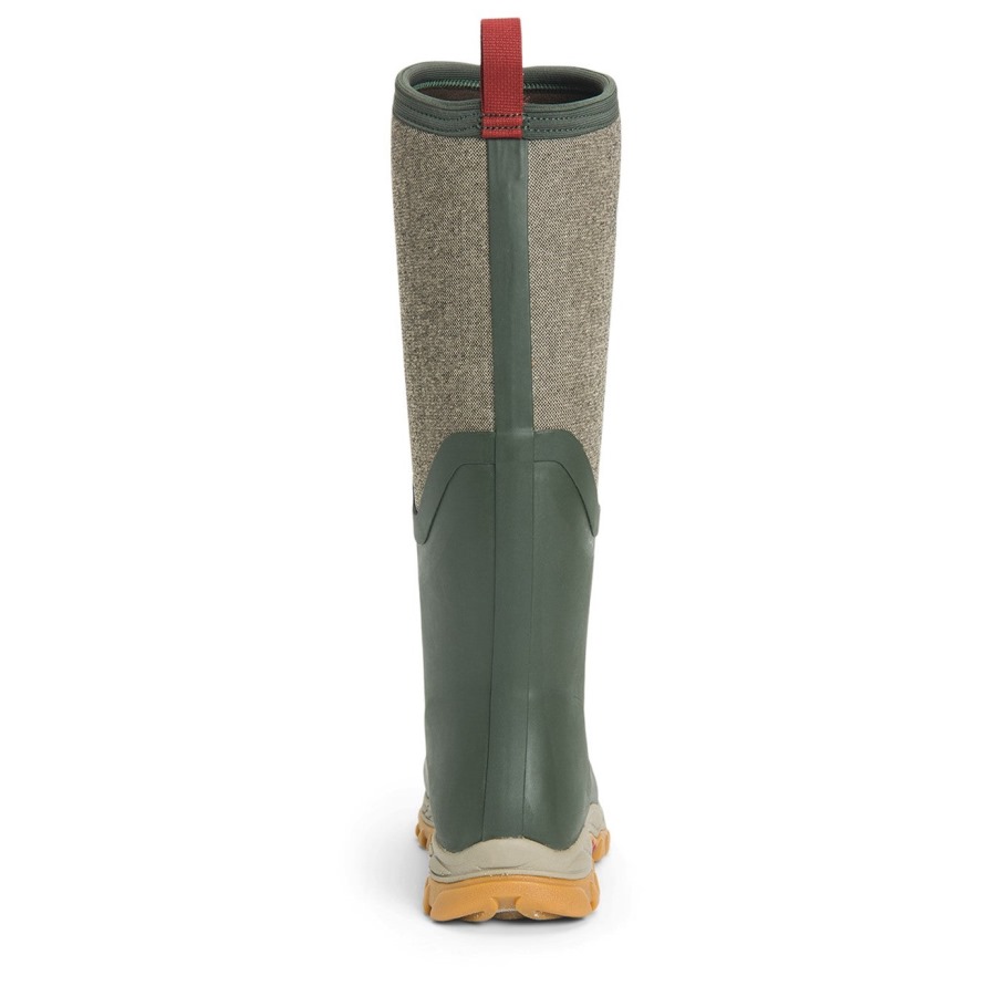 Arctic Sport Ii Hoge Dameslaarzen Olijfgroen Visgraat Print Muckboot
