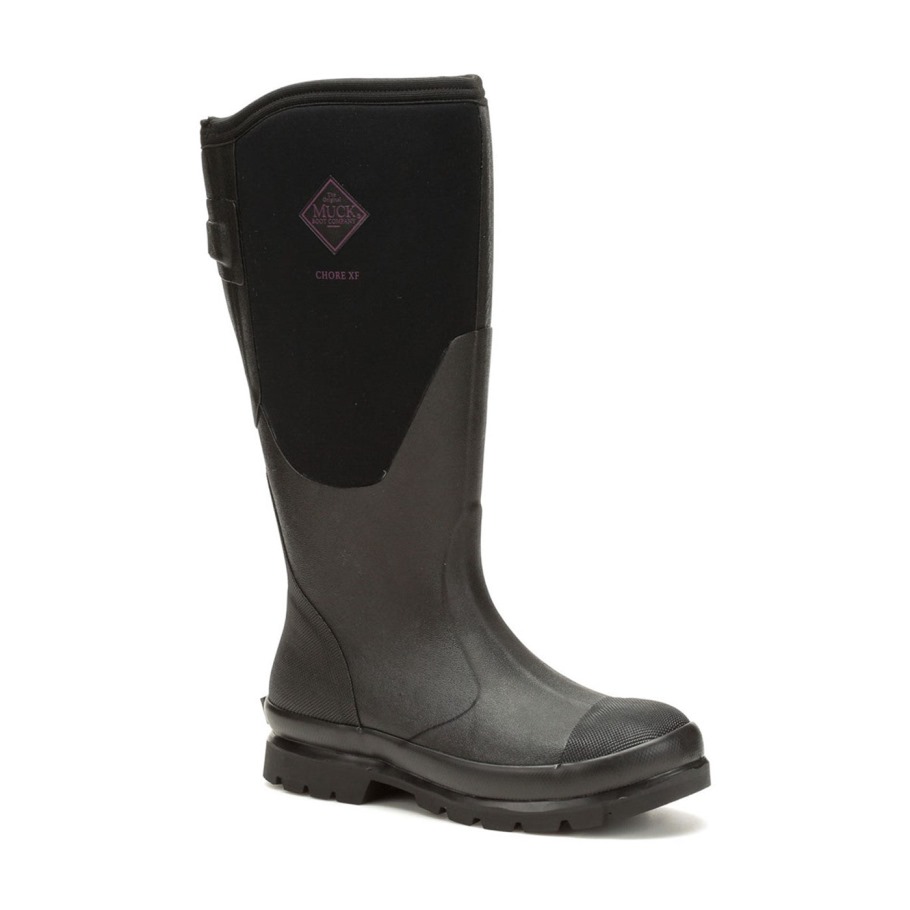 Verstelbare Lange Laarzen Voor Dames, Zwarte Muckboot