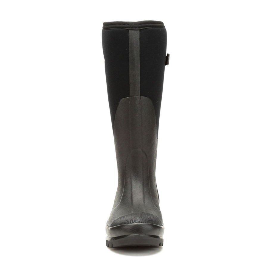 Verstelbare Lange Laarzen Voor Dames, Zwarte Muckboot