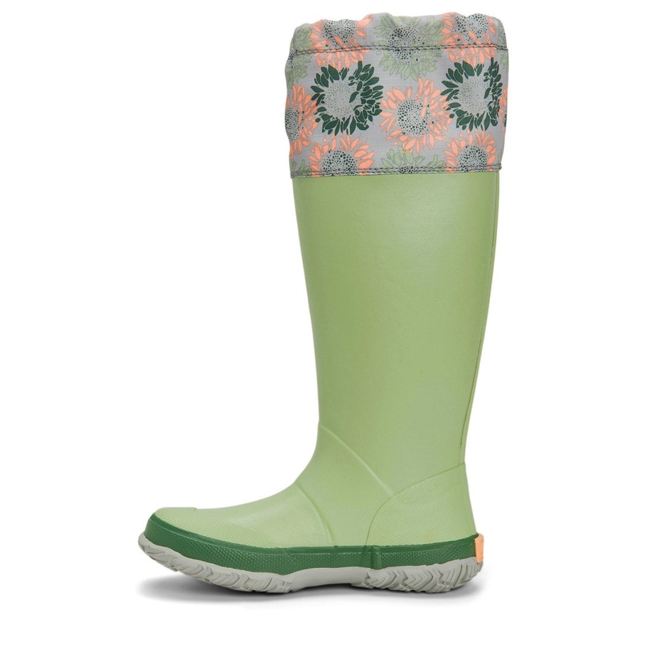 Forager Hoge Dameslaarzen Muckboot Zonnebloemprint