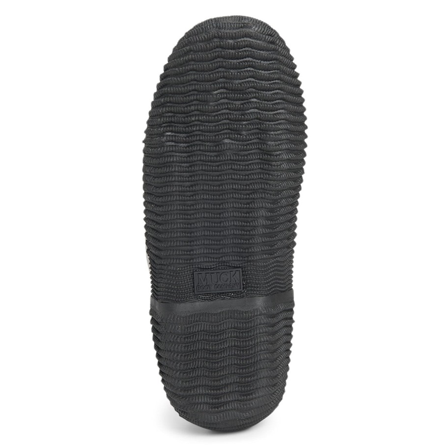 Hale Hoge Dameslaarzen Zwarte Muckboot Met Visgraatprint