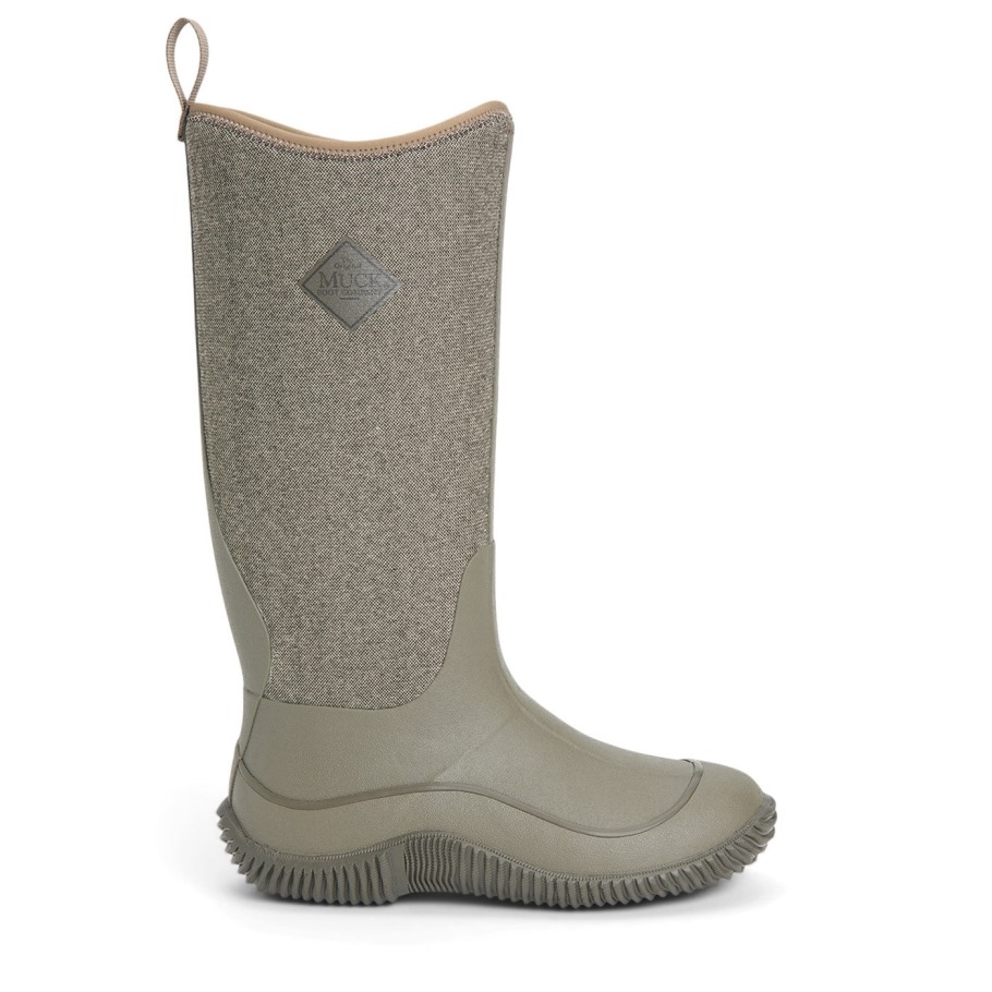 Hale Hoge Dameslaarzen Muckboot Walnoot Visgraat Print