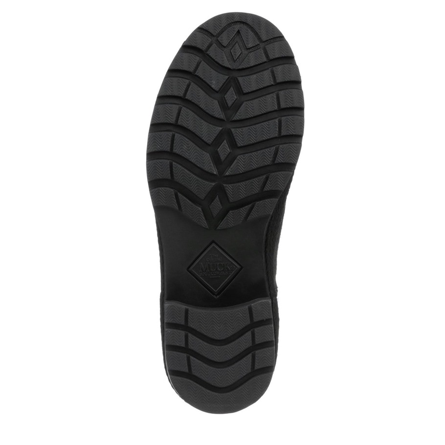 Dames Liberty Geperforeerde Leren Enkellaarzen Muckboot Zwart