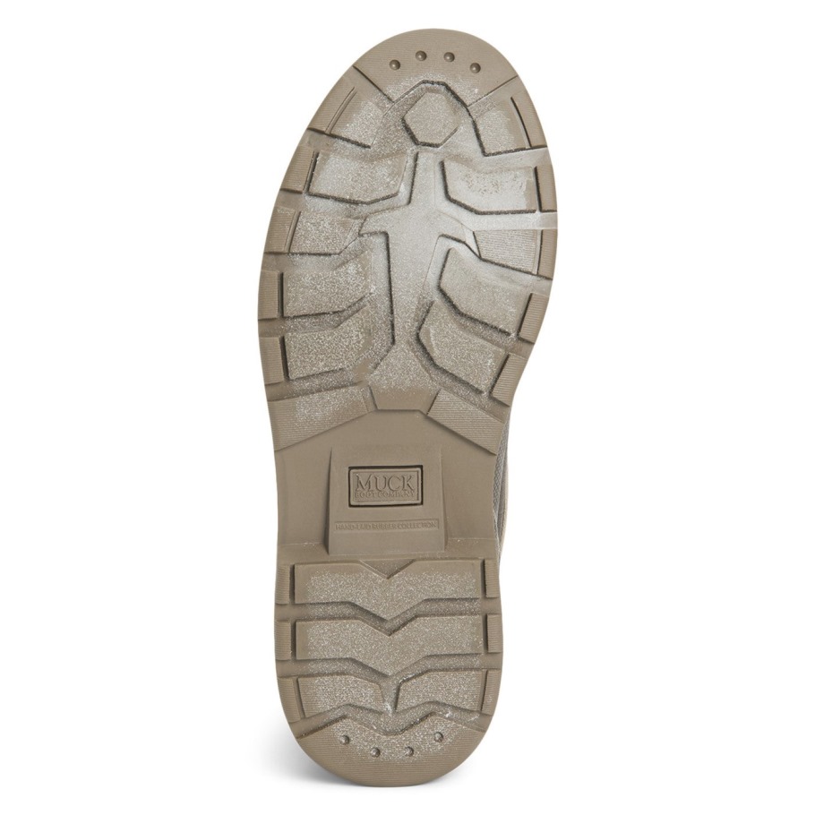 Muck Originals Eend Leren Korte Laarzen Met Veters Walnoot Geruite Muckboot Voor Dames