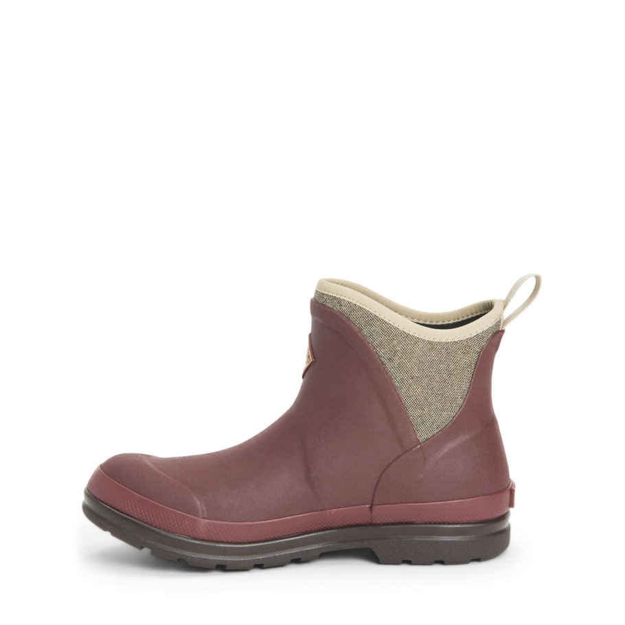 Muck Originals Instaplaarzen Voor Dames, Muckboot Met Rozijnenvisgraatprint