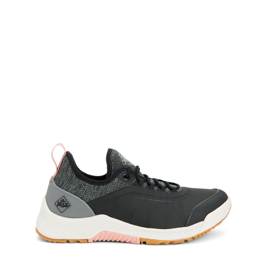 Outscape Veterschoenen Voor Dames Van Zwarte Klei, Muckboot