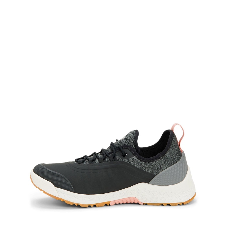 Outscape Veterschoenen Voor Dames Van Zwarte Klei, Muckboot