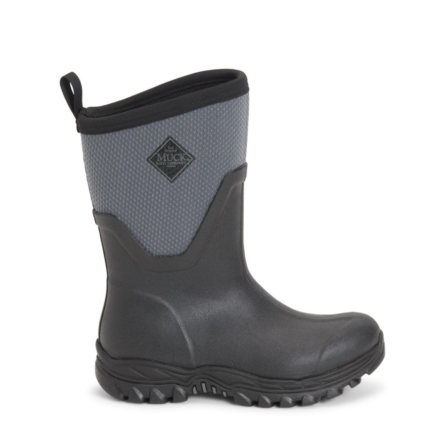 Zwart Grijze Dames Arctic Sport Ii Korte Laarzen Muckboot