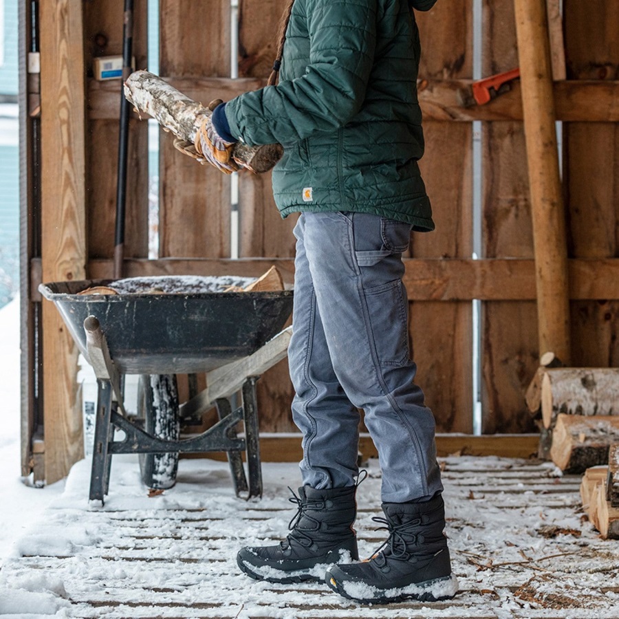 Zwarte Dames Arctic Ice Nomadische Vibram All Terrain Korte Laarzen Muckboot
