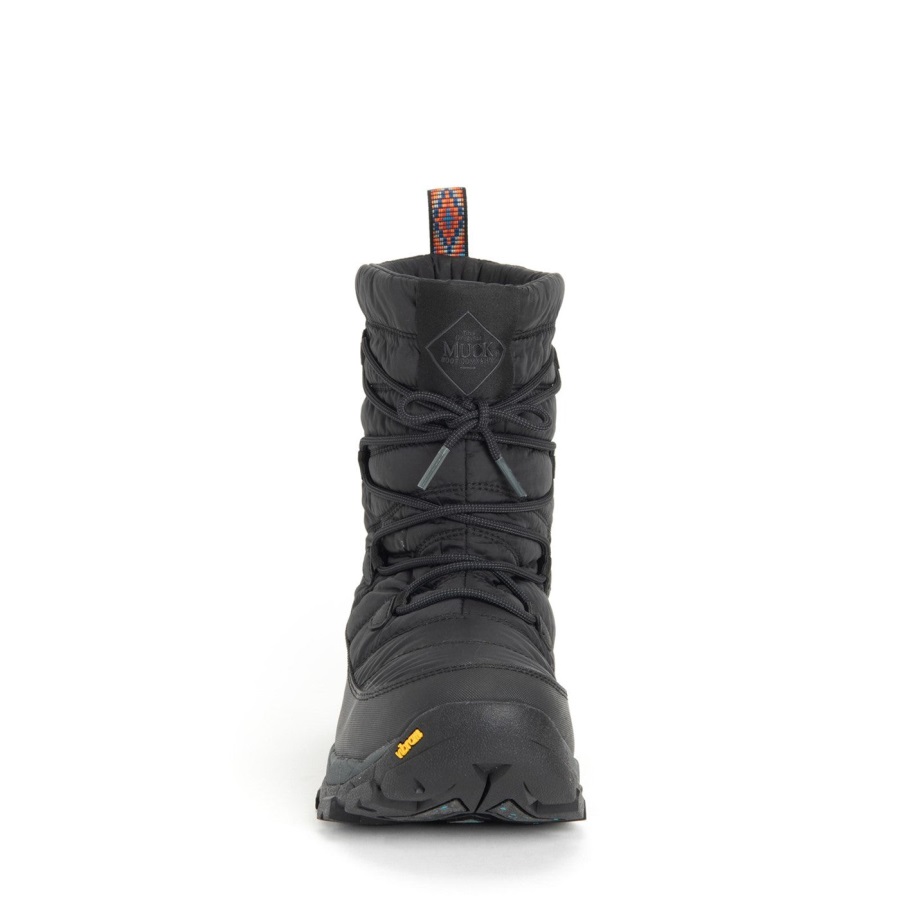Zwarte Dames Arctic Ice Nomadische Vibram All Terrain Korte Laarzen Muckboot