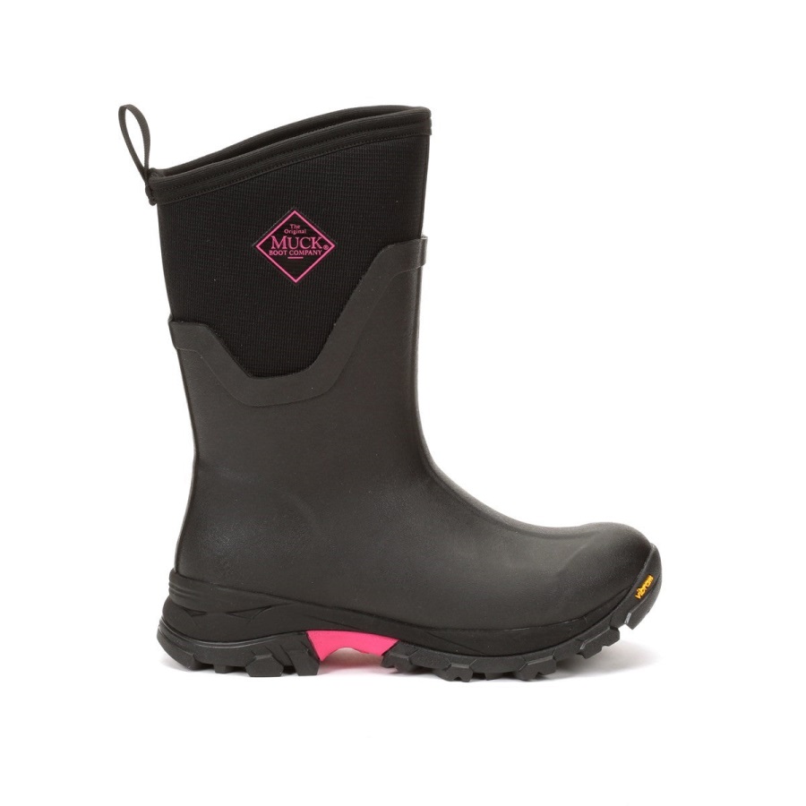 Zwarte Dames Arctic Ice Vibram Ag All Terrain Korte Laarzen Muckboot