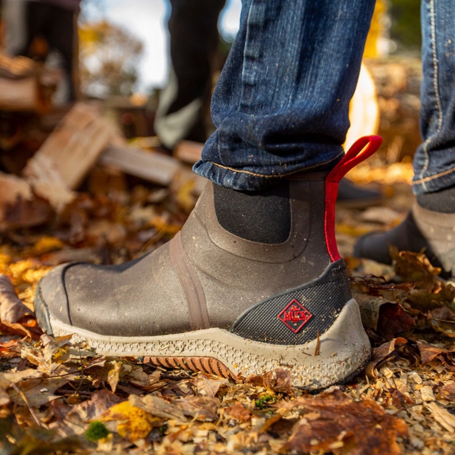 Bruine Outscape Korte Laarzen Muckboot Voor Heren