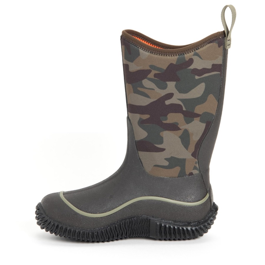 Hale Lange Laarzen Muckboot Voor Kinderen Met Camouflageprint