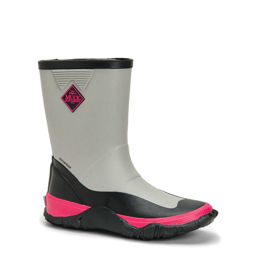 Grijs Zwart Roze Forager Lange Laarzen Muckboot Voor Kinderen