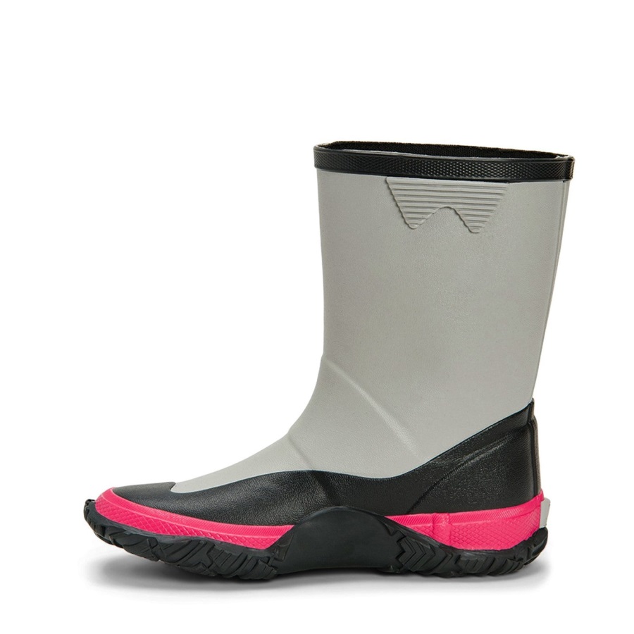 Grijs Zwart Roze Forager Lange Laarzen Muckboot Voor Kinderen