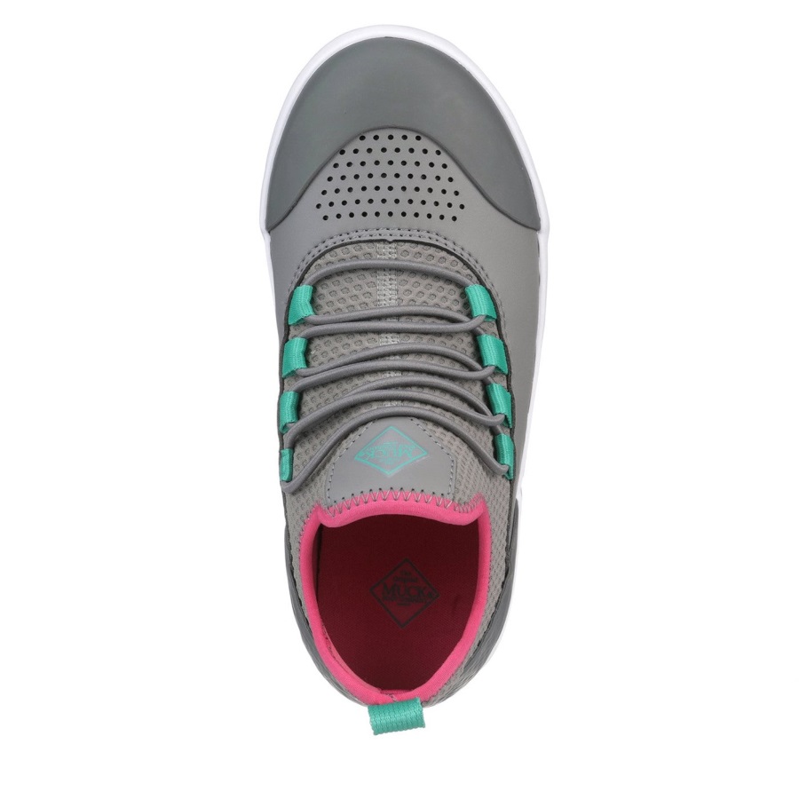 Kids' Zomerzonnewende Bungee Schoenen Muckboot Grijs Roze