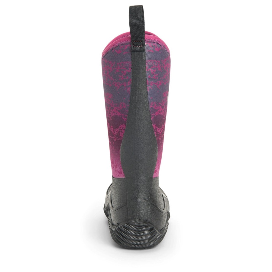 Magenta Digi Fade Print Hoge Laarzen Voor Kinderen Muckboot