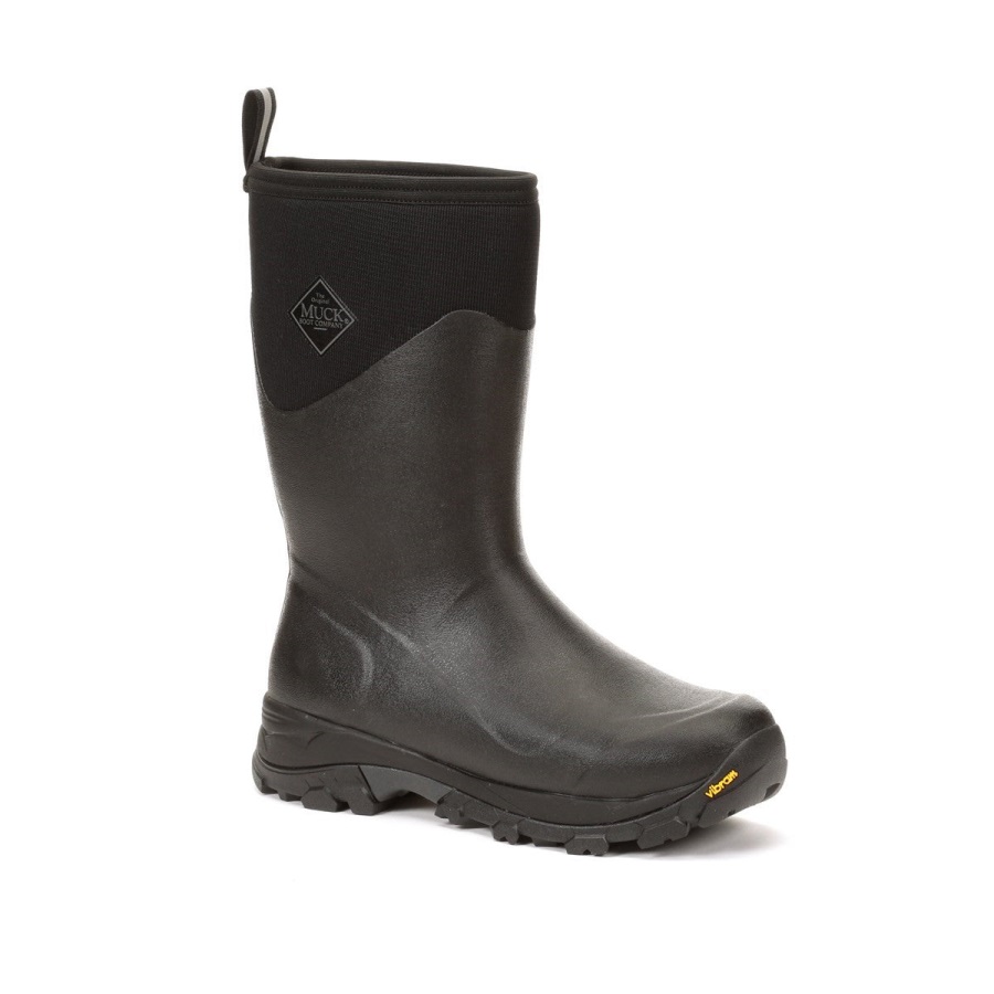 Heren Arctic Ice Vibram Ag All Terrain Korte Laarzen Muckboot Zwart